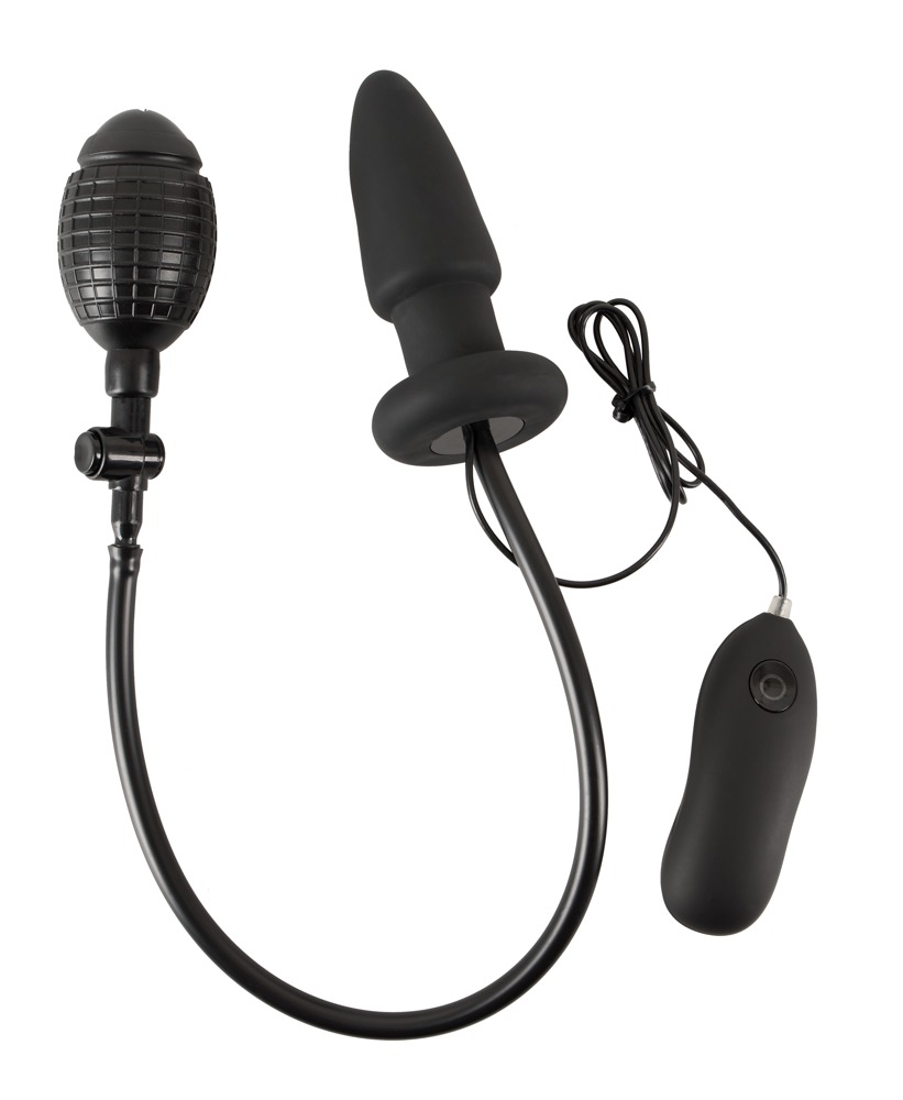 Plug anale vibrante gonfiabile con telecomando